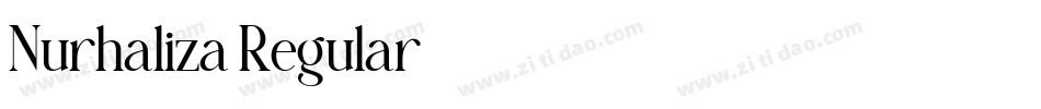 Nurhaliza Regular字体转换